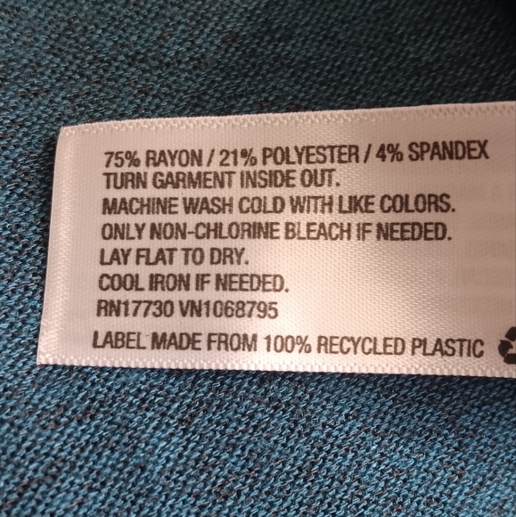 Merona Women's Teal Turtleneck Long Sleeve Knit Top - XXL - Picture 6 of 6